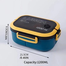 Hediye Ofisi 2 Katlı Taşınabilir Yemek Kabı Lunch Box Diyet Beslenme Kutusu Saklama Kabı Çatal Kaşıklı Sefer Tası