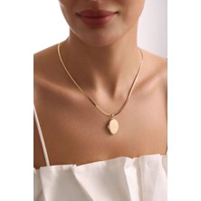 Sembol Gold Altın Resimli Kolye Love Mod