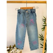 Lilnest Hello Kitty Kız Çocuk Kot Pantolon