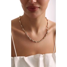 Sembol Gold Kristal Altın Zincir İtaly 50 cm