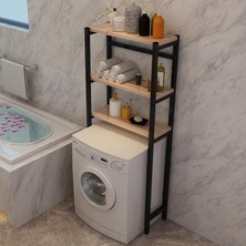 Halevia Doğal Ahşap Makine Üzeri Raf