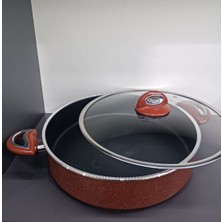 Taç Titan Granit 28 cm (Karnıyarık, Pilav,dolma) Basık Tencere