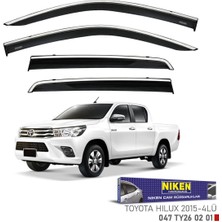 Toyota hilux cam rüzgarlığı kromlu 2015+ niken