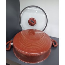Taç Titan Granit 22 cm ( Karnıyarık,pilav,dolma) Basık Tencere