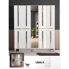 Aydınev Lima Mdf 5 Kapılı Dolap