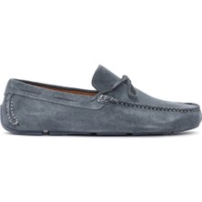 Derimod Erkek Lacivert Süet Deri Loafer 25SFD630410