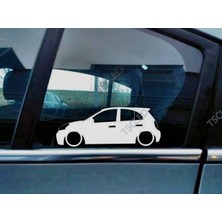 TSC Micra, K13 Kelebek Cam Oto Sticker 17 cm 2 Adet