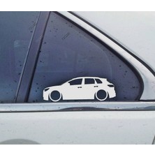 TSC Q4 E-Tronkelebek Cam Araba Oto Sticker 19 cm 2 Adet