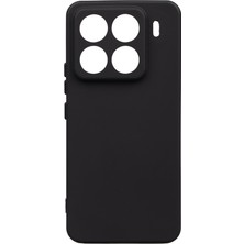 Tekno Grup Xiaomi Mi 15 Pro Kılıf Mat Esnek Biye Silikon Kılıf-Siyah