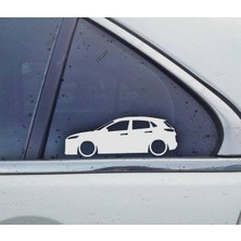 TSC Kona Ev  Kelebek Cam Oto Sticker 2 Adet