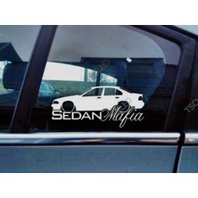 TSC E39 5-Series Kelebek Cam Araba Oto Sticker 19 cm 2 Adet