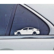 TSC Elantra Sport 6th Kelebek Cam Oto Sticker 17 cm 2 Adet
