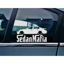 TSC E60 5-Series  Kelebek Cam Araba Oto Sticker 19 cm 2 Adet
