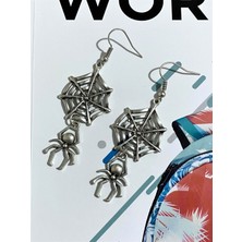 Ağ Örümcek Punk Gothic Küpeseti