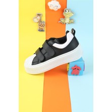 Moda Lime Unisex Çocuk Spor Ayakkabı Esnek Hava Alabilen Çocuk Ayakkabısı Beyaz Sade Spor Günlük Sneaker