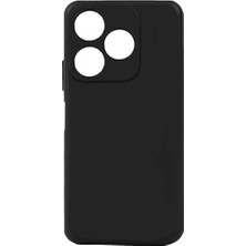 Tekno Grup Realme C53 Kılıf Mat Esnek Biye Silikon Kılıf-Siyah + Nano Ekran Koruyucu