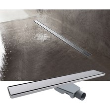 Purvex Home 33 cm Komple Paslanmaz Duş Kanalı 304 Paslanmaz Çelik Gövde ve Izgara
