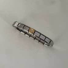Taşlı Kalpli Italyan Charm Bileklik