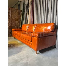 Limon' dan Cozy Hakiki Deri Modern Koltuk ( Fındık)