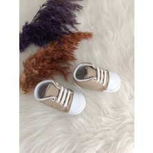 Bebiccino  Kız /erkek Bebek Patik Ayakkabı Yazılı Bağcıklı 18-19 Numara