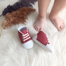 Bebiccino  Kız /erkek Bebek Patik Ayakkabı Yazılı Bağcıklı 18-19 Numara