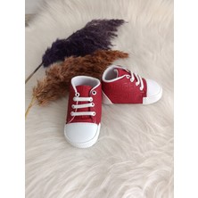 Bebiccino  Kız /erkek Bebek Patik Ayakkabı Yazılı Bağcıklı 18-19 Numara