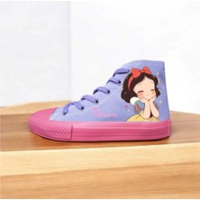 Lila Keten Pembe Taban Tatlı Prenses Baskılı Çocuk Spor Ayakkabı Sneaker