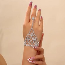Mumicemum Şahmeran Tipi Zirkon Taşlı Bileklik Gümüş Kaplamalı