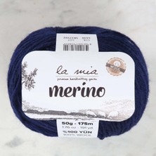 La Mia Merino Lacivert El Örgü  - L630