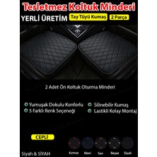Terletmez Kumaş Ön ve Arka Oto Koltuk Oturma Minderi 3 Parça
