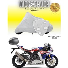 Honda Cbr 1000 Rr-R Fireblade Sp   Arka Çanta Uyumlu Motosiklet Brandası,örtüsü Gri