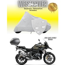 Bmw R 1250 Gs Adventure   Arka Çanta Uyumlu Motosiklet Brandası,örtüsü Gri