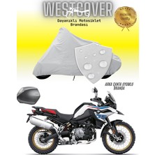 Bmw F 800 Gs Adventure   Arka Çanta Uyumlu Motosiklet Brandası,örtüsü Gri