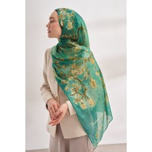 Armanda Van Gogh Imzalı Ünlü Almond Blossoms Desen Şal - Camgöbeği