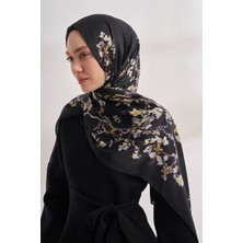 Armanda Van Gogh Imzalı Ünlü Almond Blossoms Desen Şal - Siyah