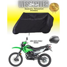 Mondial X-Treme Moto Cross Arka Çanta Uyumlu Siyah Motosiklet Brandası,örtüsü