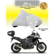 Honda Vfr 1200 F   Arka Çanta Uyumlu Motosiklet Brandası,örtüsü Gri