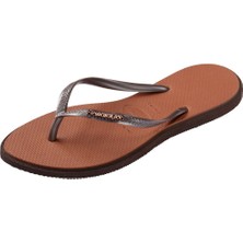 Havaianas Slim Point Dark Brown Kadın Terlik 35-36