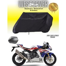 Honda Cbr 954 Rr Arka Çanta Uyumlu Siyah Motosiklet Brandası,örtüsü