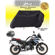 Bmw F 850 Gs  Arka Çanta Uyumlu Siyah Motosiklet Brandası,örtüsü