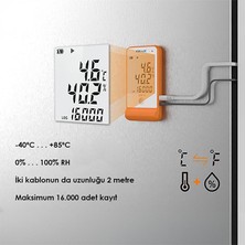 Sevgift Elitech Gsp-6 Çift Kablolu Sıcaklık ve Nem Veri Kaydedici Datalogger