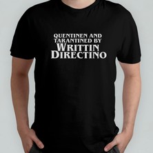 Pixxa Quentin Tarantino Quentinen And Tarantined By Writtin Directino %100 Pamuklu Bisiklet Yaka T-Shirt