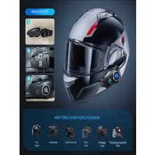 Deanb Q-28 Su Geçirmez Wireless 30FPS HD Yatay/Dikey 1920^1080P Kamera Motosiklet İnterkom Motor Kask Kulaklık