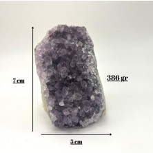 Yıldız Doğal Taş Sertifikalı Ametist Doğal Taş Ham Kaya 386 gr