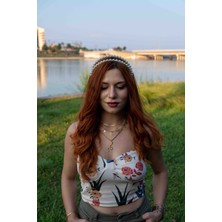Handmade Incili Çift Taç, Incili Taç, Çift Taç, Nikah, Söz, Nişan, Isteme Tacı