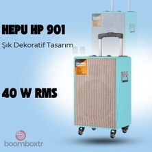 HEPU HEPU-901 Profesyonel Bluetooth Hoparlör Kablosuz 1 Ad Kablosuz Mikrofonlu 8'inc Subwoofer Ultrabass Hd
