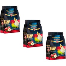 EuroGold Deluxe Elmalı Paraket Yemi 1000 gr 3 Adet