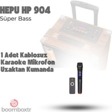 HEPU-904 Profesyonel Bluetooth Parti Hoparlörü 12 Inc Ultra Bass Woofer