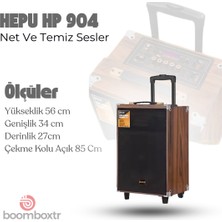 HEPU-904 Profesyonel Bluetooth Parti Hoparlörü 12 Inc Ultra Bass Woofer