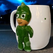 Boni Bon Collection Design 3D Kabartma El Emeği Göz Nuru Pijamaskeliler Pjmasks  Seramik Kupa Bardak 400 Ml Hediye Paketi Yapılabilir